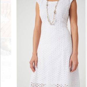 Laura nwt popover crochet dress, 10 petite